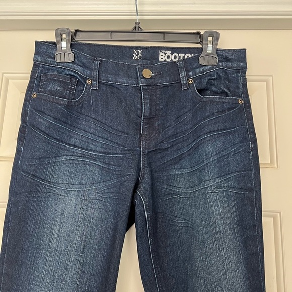 NY&C Dark Wash Boot Cut Blue Jeans Western Rodeo - Picture 3 of 6